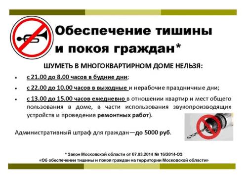 Федеральный закон о тишине 2019. ФЗ о соблюдении тишины в многоквартирном доме в 2019-2020 году: официальный текст