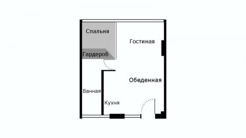 24 квартиры. В этой квартире всего 24 кв. м. но в ней есть всё, что нужно