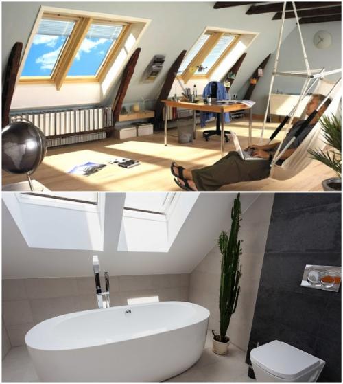 Второй этаж мансарда.  Достоинства мансарды